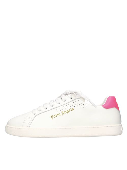 Leather sneakers PALM ANGELS | PWIA035S21LEA0010132BIANCO-FUXIA